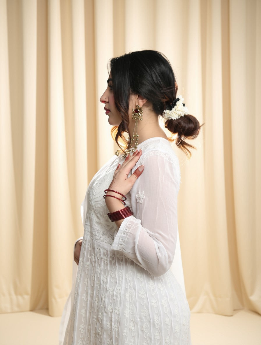 Ivory Grace Embroidered Set