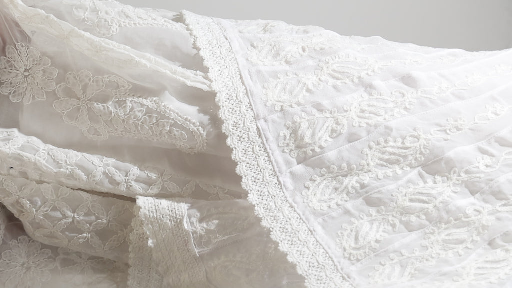 Ivory Grace Embroidered Set
